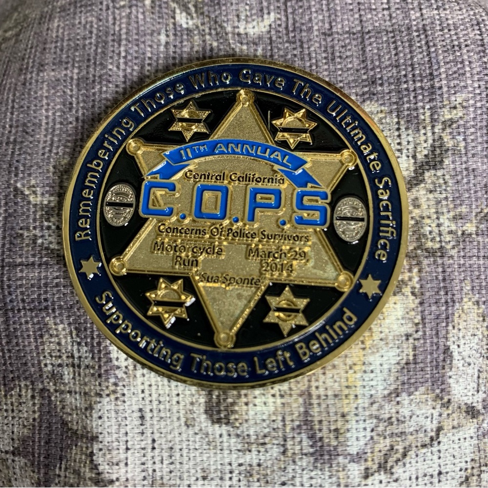 C.O.P.S. 11th Annual Motorcycle Run 2014 Challenge Coin